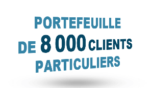 Un portefeuille de plus de 8000 clients particuliers